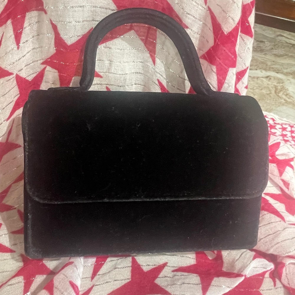 Vintage Nicole Miller velvet evening bag